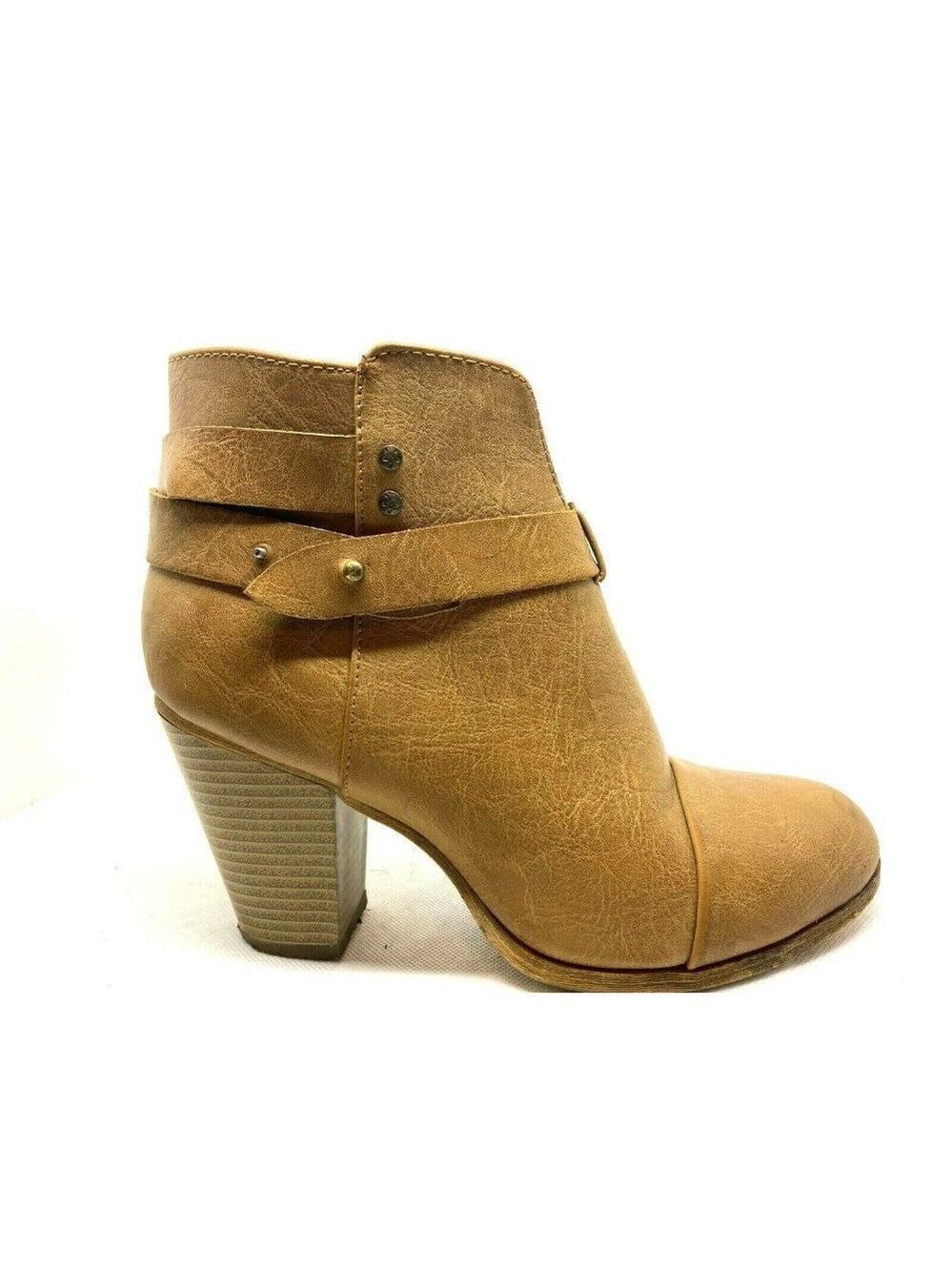 Refresh Women's Camel Leather Booties Size US 10